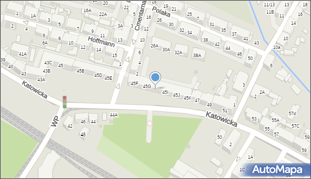 Świętochłowice, Katowicka, 45H, mapa Świętochłowice