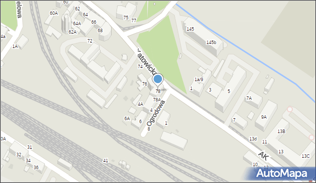 Świętochłowice, Katowicka, 78, mapa Świętochłowice