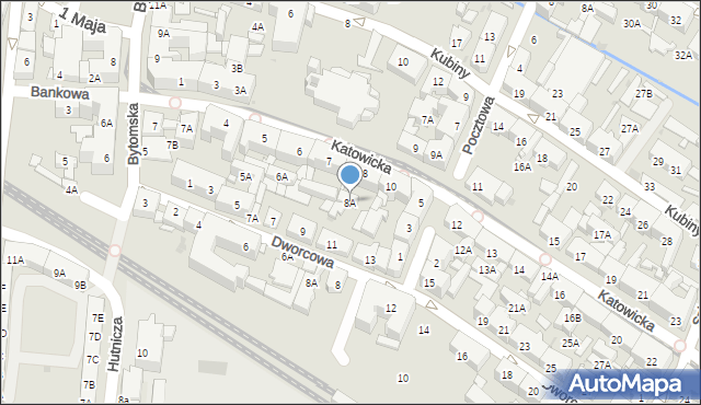 Świętochłowice, Katowicka, 8A, mapa Świętochłowice