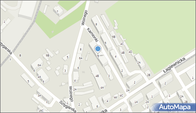 Świętochłowice, Kamionki Dominika, 5, mapa Świętochłowice