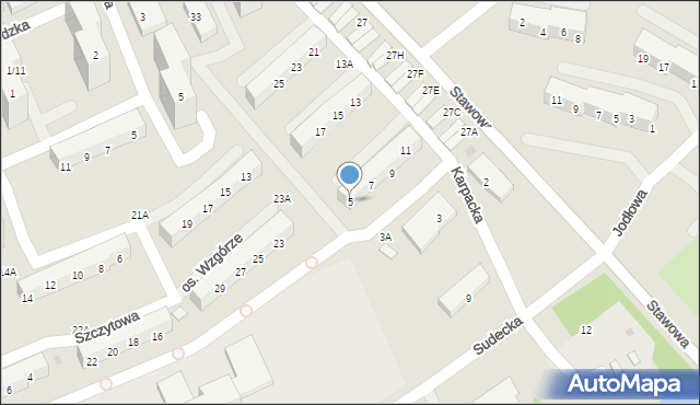 Świętochłowice, Karpacka, 5, mapa Świętochłowice