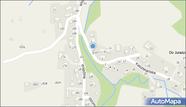 Świnna, Kasztelańska, 3, mapa Świnna