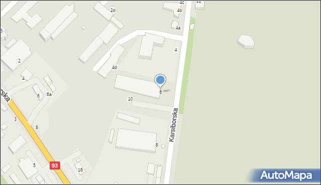 Świnoujście, Karsiborska, 6, mapa Świnoujście