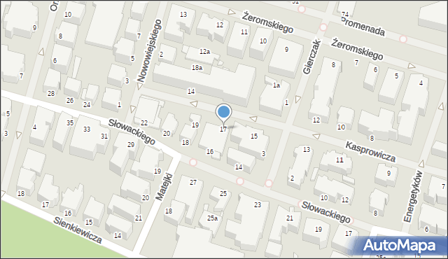 Świnoujście, Kasprowicza Jana, 17, mapa Świnoujście