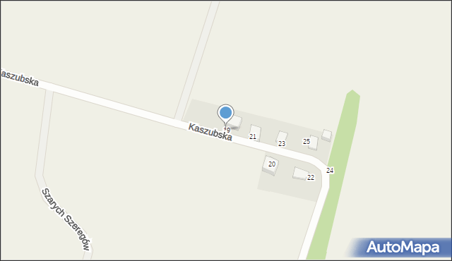 Sychowo, Kaszubska, 19, mapa Sychowo