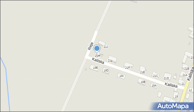 Syców, Kaliska, 21H, mapa Syców