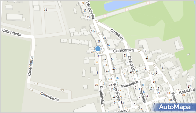 Szamotuły, Kapłańska, 4, mapa Szamotuły