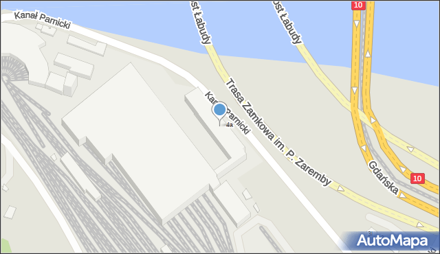 Szczecin, Kanał Parnicki, 1d, mapa Szczecina