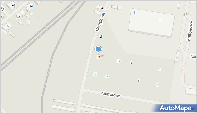 Szczecin, Kamykowa, 16, mapa Szczecina