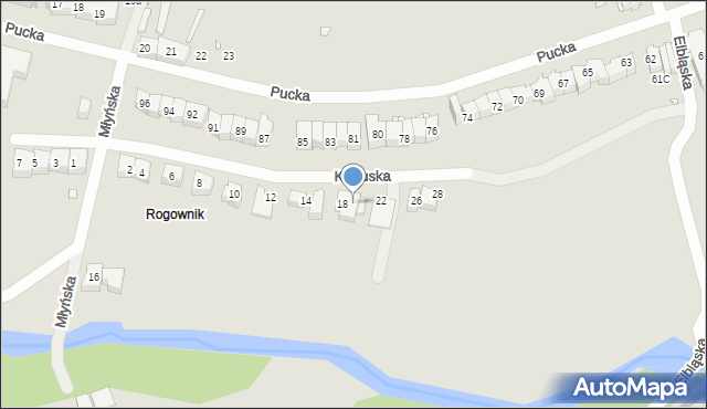 Szczecin, Kartuska, 20, mapa Szczecina