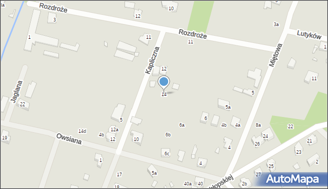 Szczecin, Kapliczna, 14, mapa Szczecina