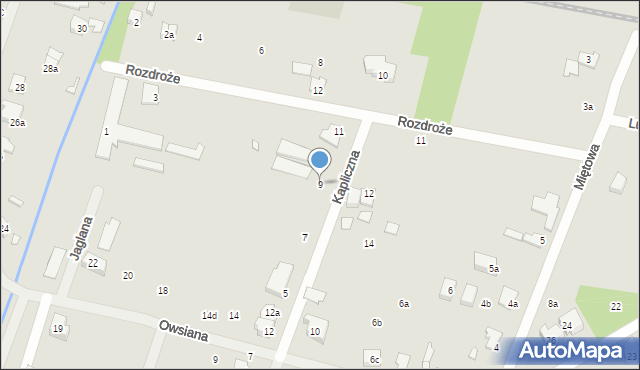 Szczecin, Kapliczna, 9, mapa Szczecina