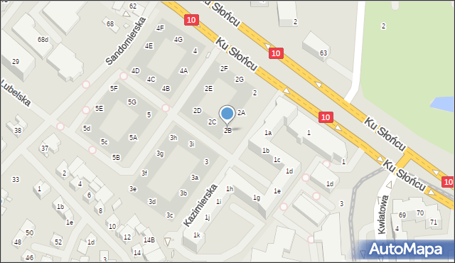 Szczecin, Kazimierska, 2B, mapa Szczecina