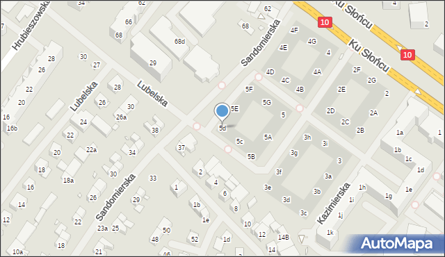 Szczecin, Kazimierska, 5d, mapa Szczecina
