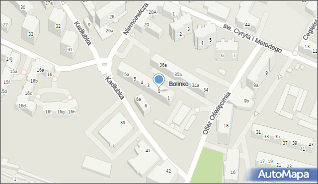 Szczecin, Kadłubka Wincentego, bp., 2, mapa Szczecina