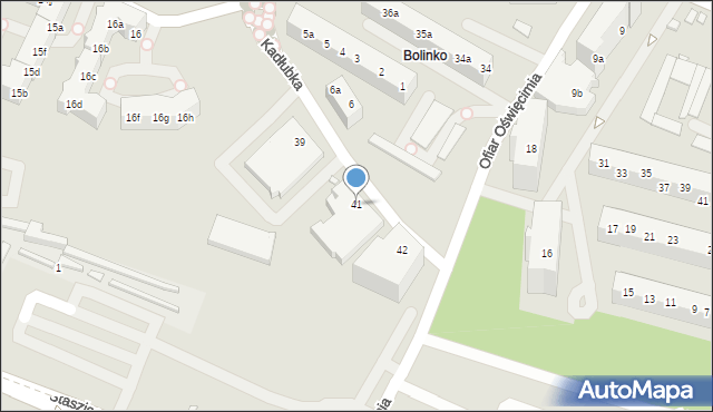 Szczecin, Kadłubka Wincentego, bp., 41, mapa Szczecina