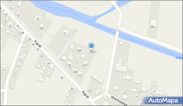 Szczerców, Kącik, 19E, mapa Szczerców