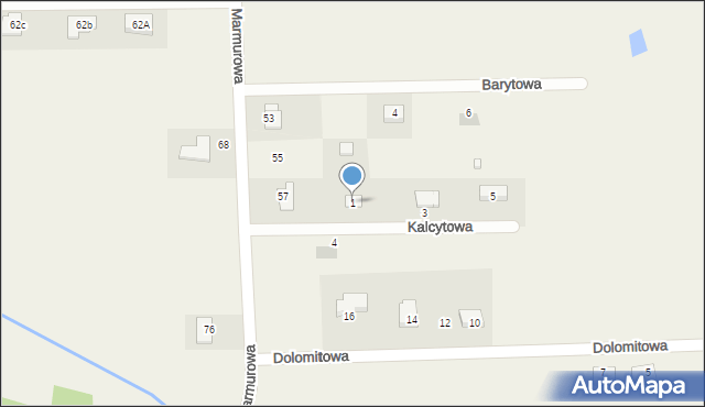 Szewce, Kalcytowa, 1, mapa Szewce