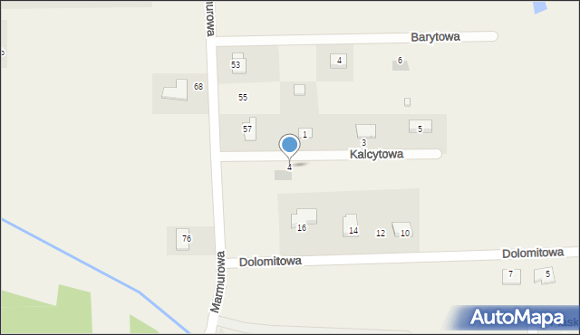 Szewce, Kalcytowa, 4, mapa Szewce