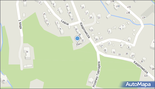 Szklarska Poręba, Kasprowicza Jana, 32A, mapa Szklarska Poręba