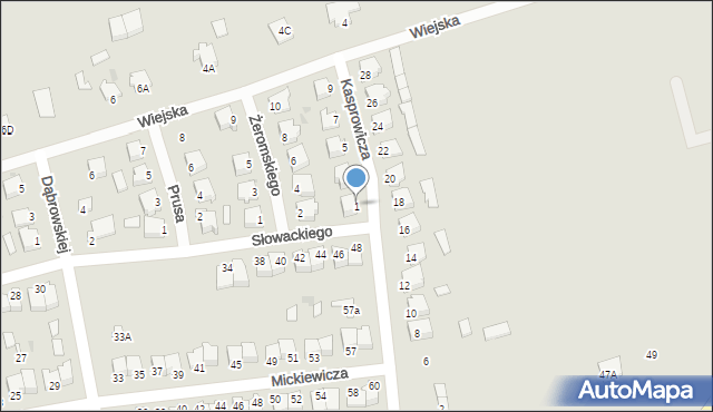 Szubin, Kasprowicza Jana, 1, mapa Szubin