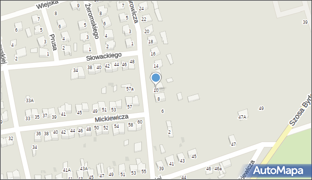 Szubin, Kasprowicza Jana, 10, mapa Szubin