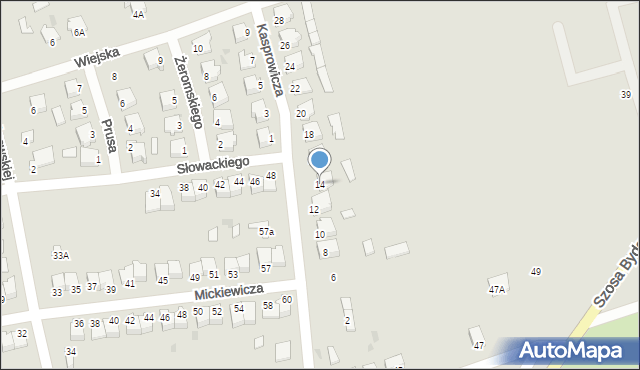 Szubin, Kasprowicza Jana, 14, mapa Szubin