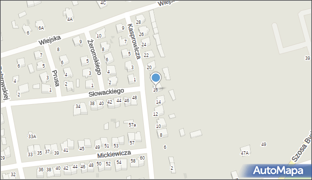 Szubin, Kasprowicza Jana, 16, mapa Szubin