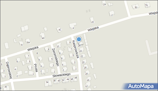 Szubin, Kasprowicza Jana, 26, mapa Szubin