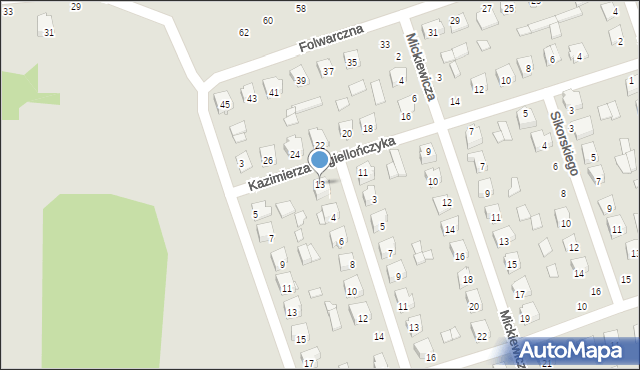 Szydłowiec, Kazimierza Jagiellończyka, 13, mapa Szydłowiec