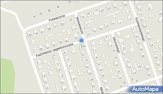 Szydłowiec, Kazimierza Jagiellończyka, 9, mapa Szydłowiec