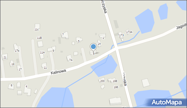 Tarnów, Kalinowa, 3, mapa Tarnów