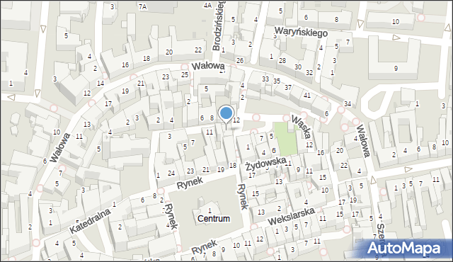 Tarnów, Kapitulna, 15, mapa Tarnów