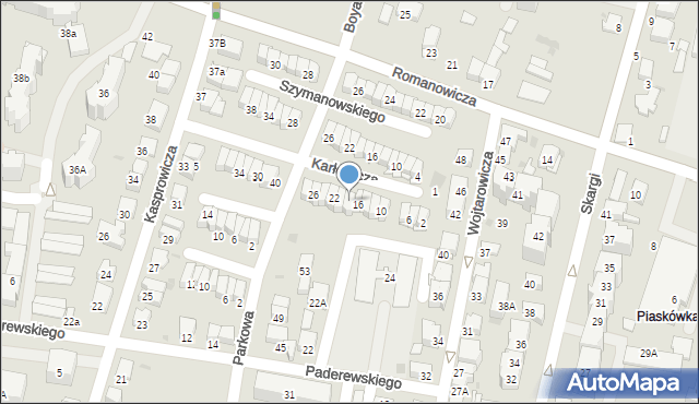 Tarnów, Karłowicza Mieczysława, 18, mapa Tarnów