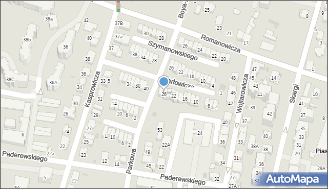 Tarnów, Karłowicza Mieczysława, 26, mapa Tarnów