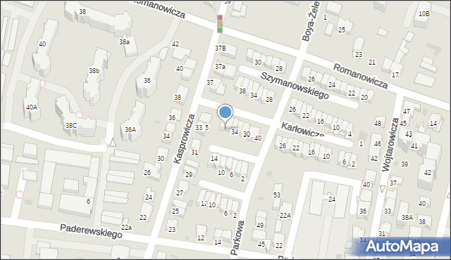 Tarnów, Karłowicza Mieczysława, 38, mapa Tarnów