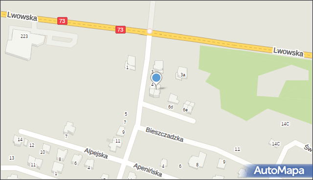 Tarnów, Karpacka, 6c, mapa Tarnów