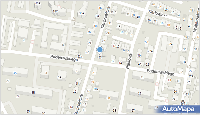 Tarnów, Kasprowicza Jana, 23, mapa Tarnów