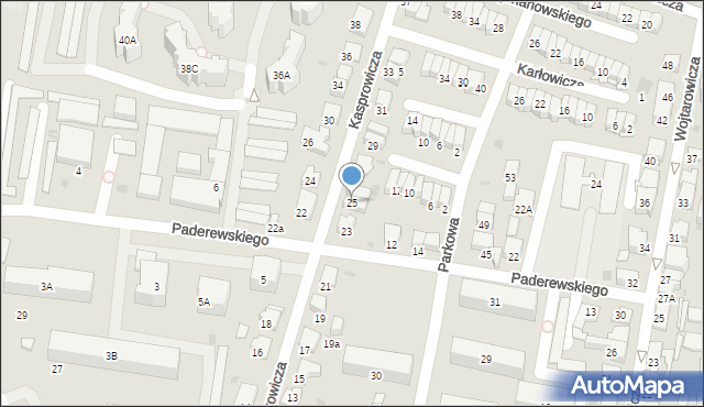 Tarnów, Kasprowicza Jana, 25, mapa Tarnów