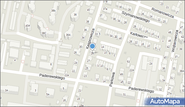 Tarnów, Kasprowicza Jana, 29, mapa Tarnów