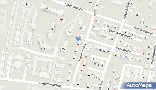 Tarnów, Kasprowicza Jana, 36, mapa Tarnów