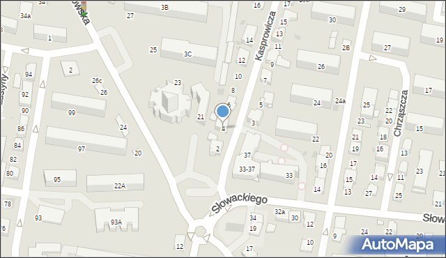 Tarnów, Kasprowicza Jana, 4, mapa Tarnów