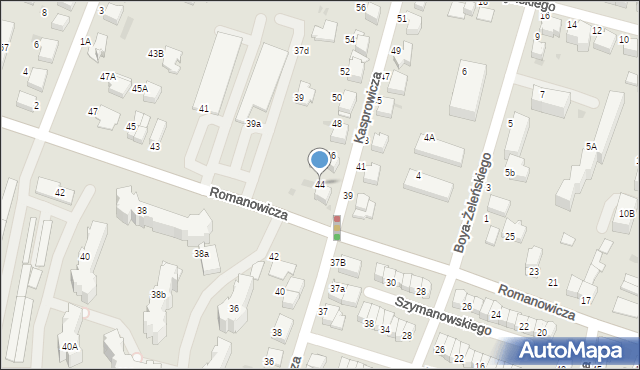 Tarnów, Kasprowicza Jana, 44, mapa Tarnów