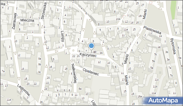 Tarnowskie Góry, Kaczyniec, 5, mapa Tarnowskie Góry