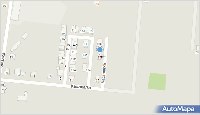 Tarnowskie Góry, Kaczmarka Augustyna, 15B, mapa Tarnowskie Góry