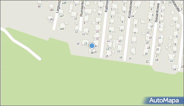 Tomaszów Mazowiecki, Kalinowa, 16, mapa Tomaszów Mazowiecki
