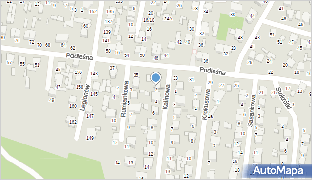 Tomaszów Mazowiecki, Kalinowa, 2, mapa Tomaszów Mazowiecki