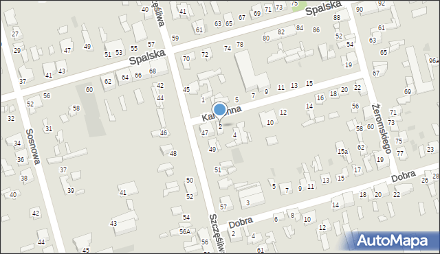 Tomaszów Mazowiecki, Kamienna, 2, mapa Tomaszów Mazowiecki