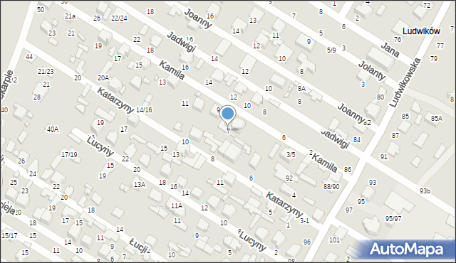 Tomaszów Mazowiecki, Kamila, 7, mapa Tomaszów Mazowiecki