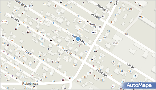 Tomaszów Mazowiecki, Katarzyny, 3, mapa Tomaszów Mazowiecki